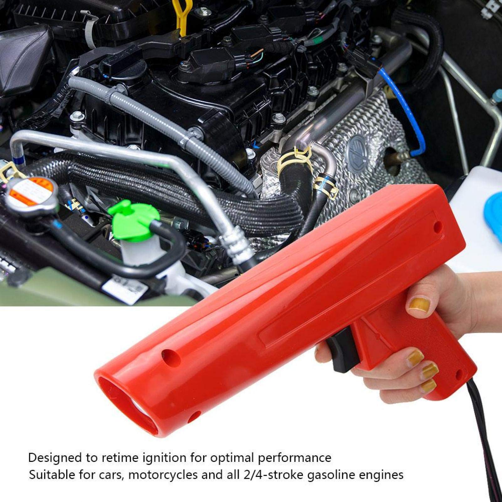 Germerse Pistola per la Messa in Fase dell'accensione, Pistola per la Messa in Fase dell'accensione del Motore della Luce allo Xeno, Auto con Tubo Flash allo Xeno lineare per Tutti i Motori a