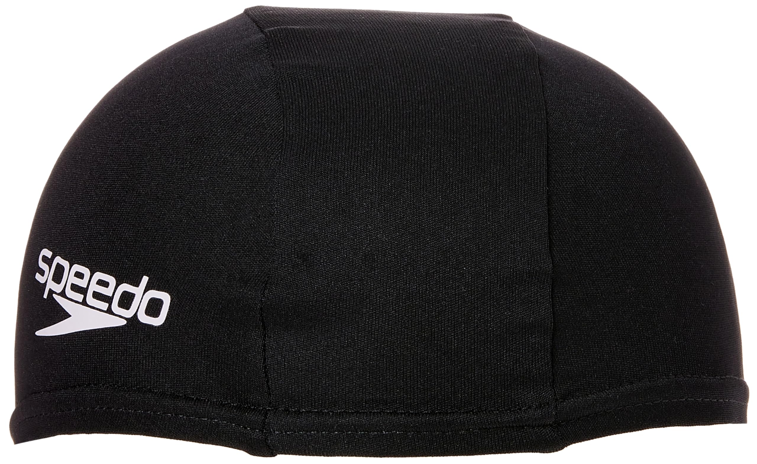 Speedo Polyester Swim Cap - Youth - Black -