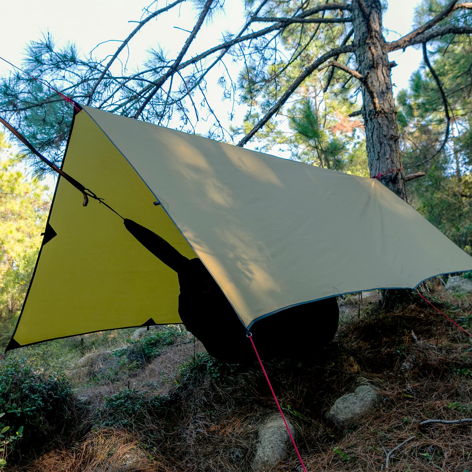 OneTigris Waterdicht lichtgewicht ripstop tarp/zonnezeil voor