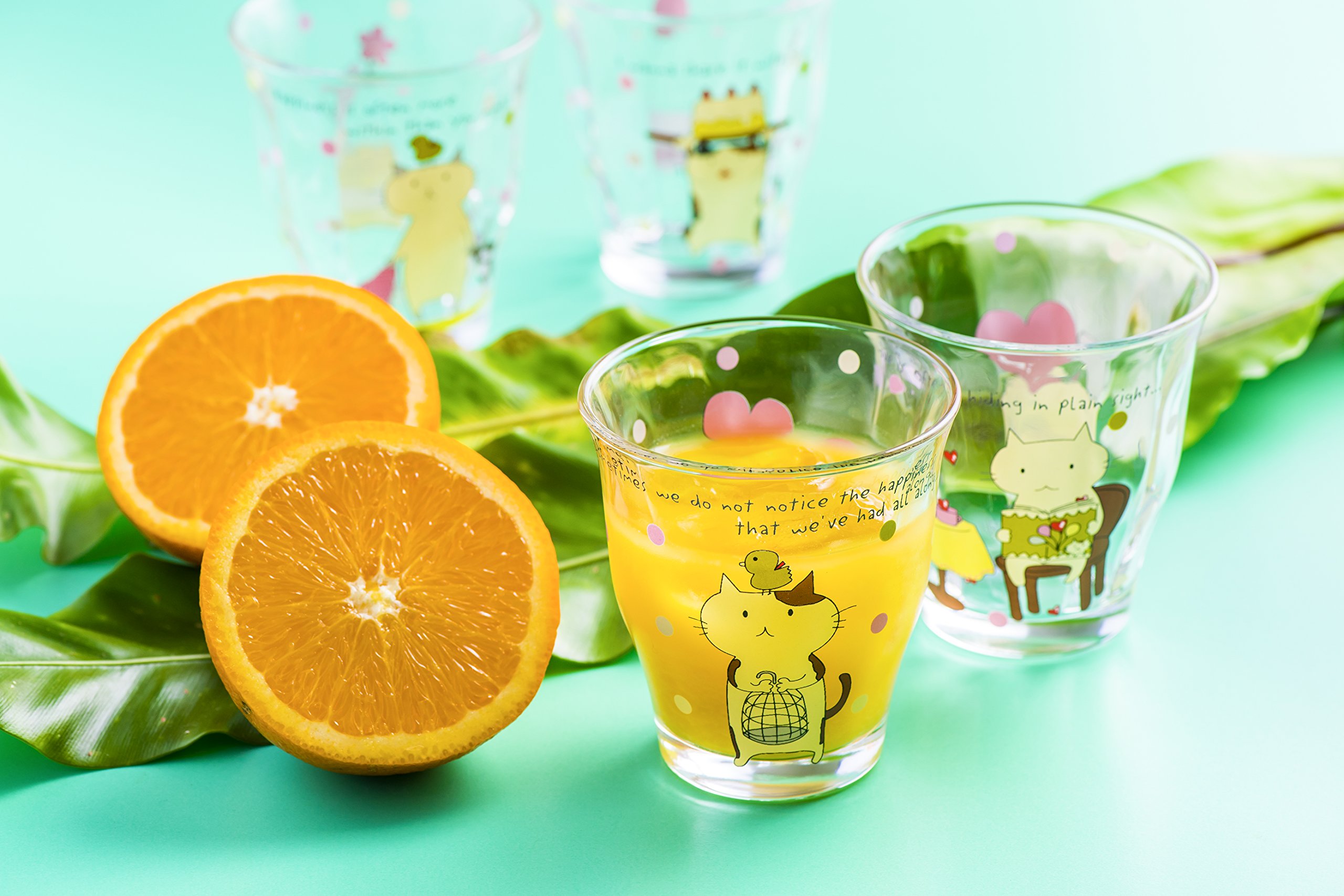 ぬいぐるみ　猫　タンブラー Amazon｜ほんわか猫 ガラスタンブラー ぬいぐるみ 8.8×8.2cm HN-G004