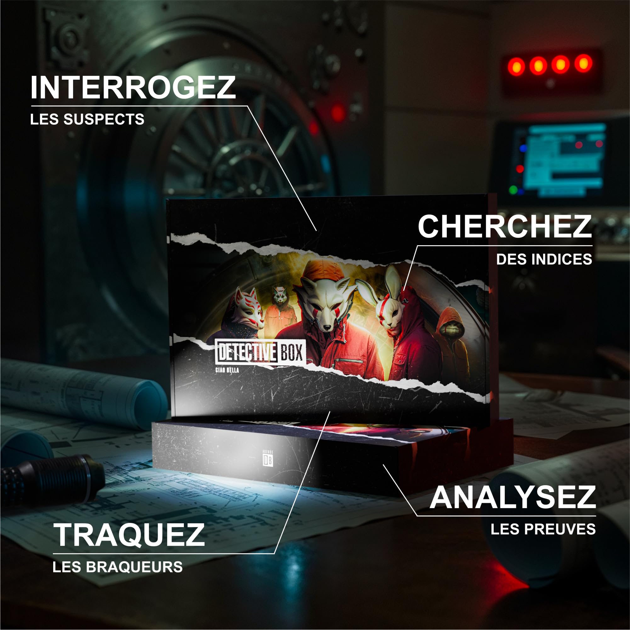 Ciao Bella - Enquête immersive à Monaco - Jeu d’Investigation & énigmes - Escape Game narratif - Art de la traque (2h30, 1–5 Joueurs, dès 14 Ans, Connexion Internet nécessaire)
