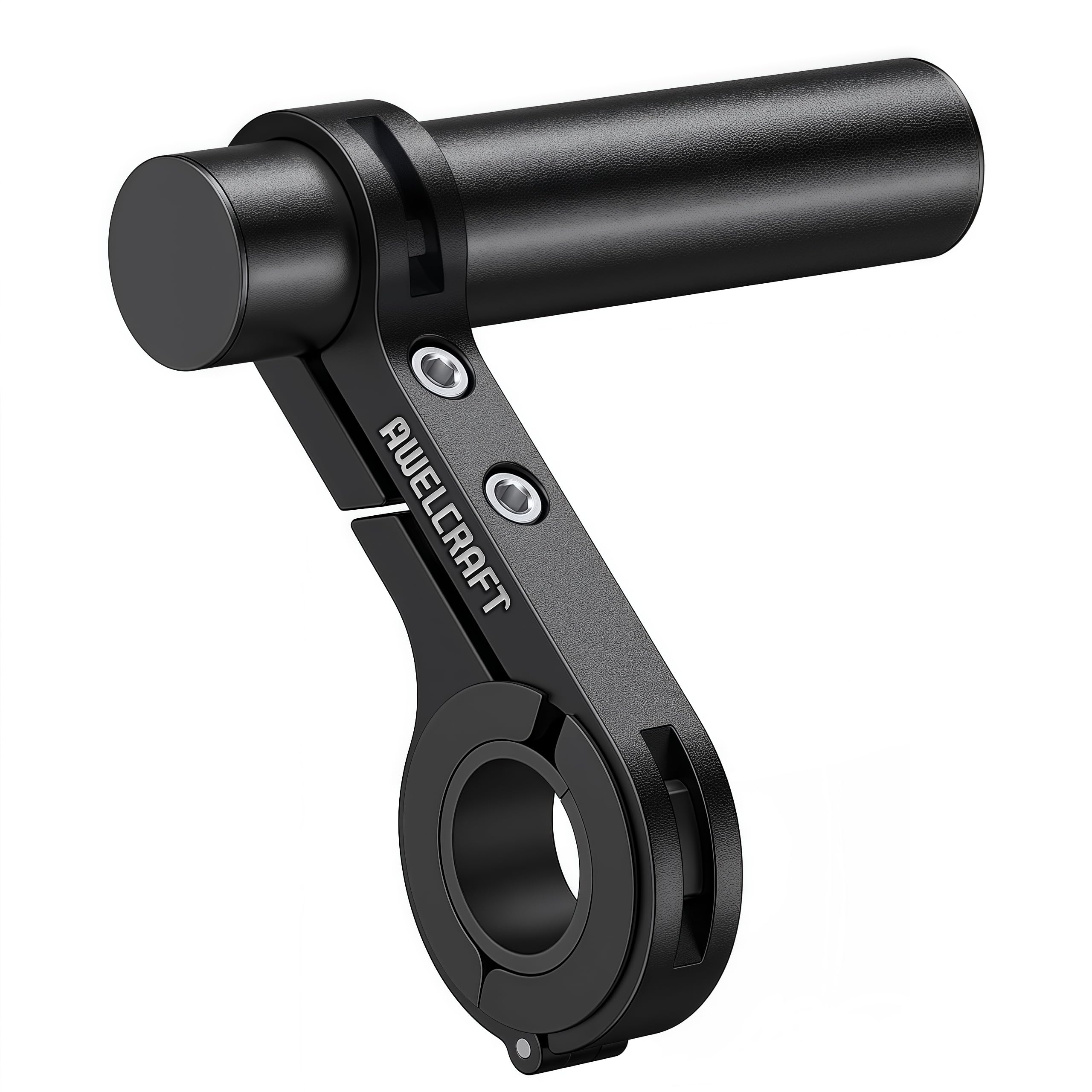 バイク クランプバー 10cm マルチマウントバー/マルチホルダー/マルチバー スマホホルダー用 アルミ合金製 拡張マウント ハンドルブレース 位置調整可能 ロードバイク/オートバイ/原付適用 ブラック