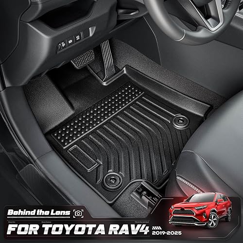 Miniatura 5 de Alfombrillas de piso de ajuste personalizado para Toyota Rav4 2025 2024 2023 2022 2021 2020 2019 (No para híbrido o Prime), Alfombrillas de maletero