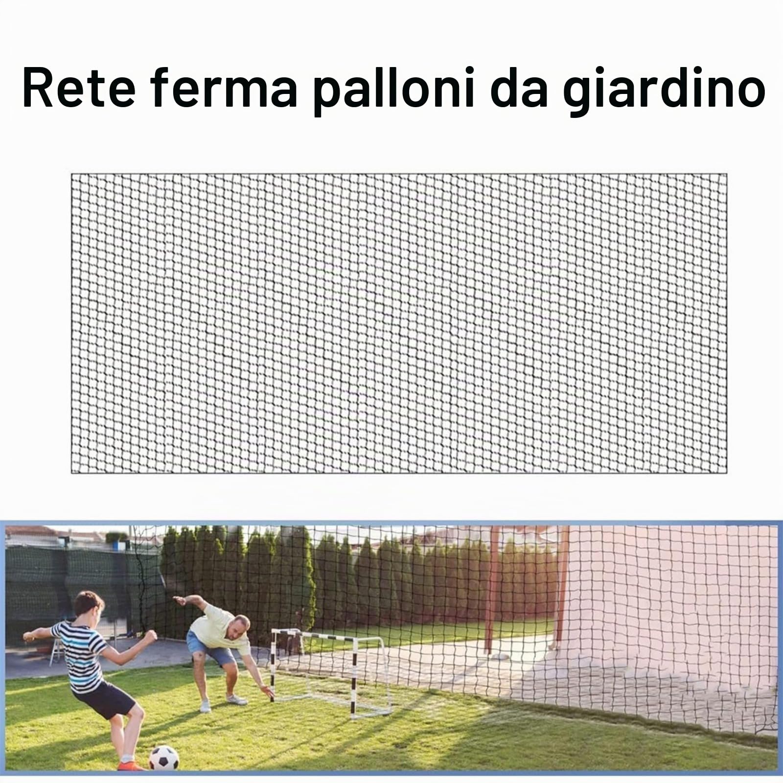Rete da Allenamento di Calcio Grande, Telaio Resistente e Rete Resistente alle intemperie, Rete da Calcio, fermaporta Sportivo Resistente, 6 m per Cortile, Pratica sul Campo e Protezione