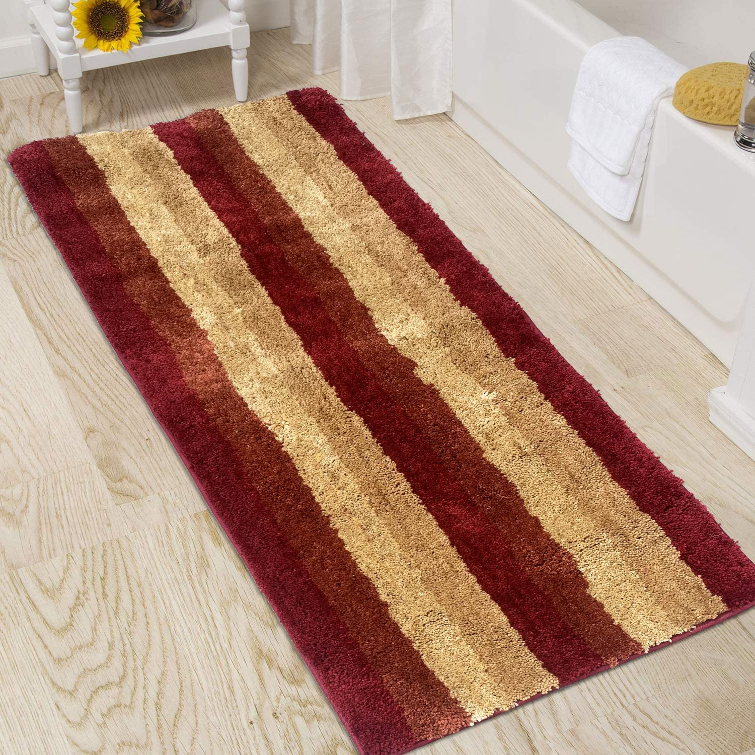 Amazon Brand - Umi Jaricho Runner - 2x5 Feet - Floor Runner - Cherry- Super Soft Microfiber, Anti Slip Backing, Washable - Perfect for Home, Bedroom, Living Room (B0DBQWBQRN) Amazon Price History, Amazon Price Tracker