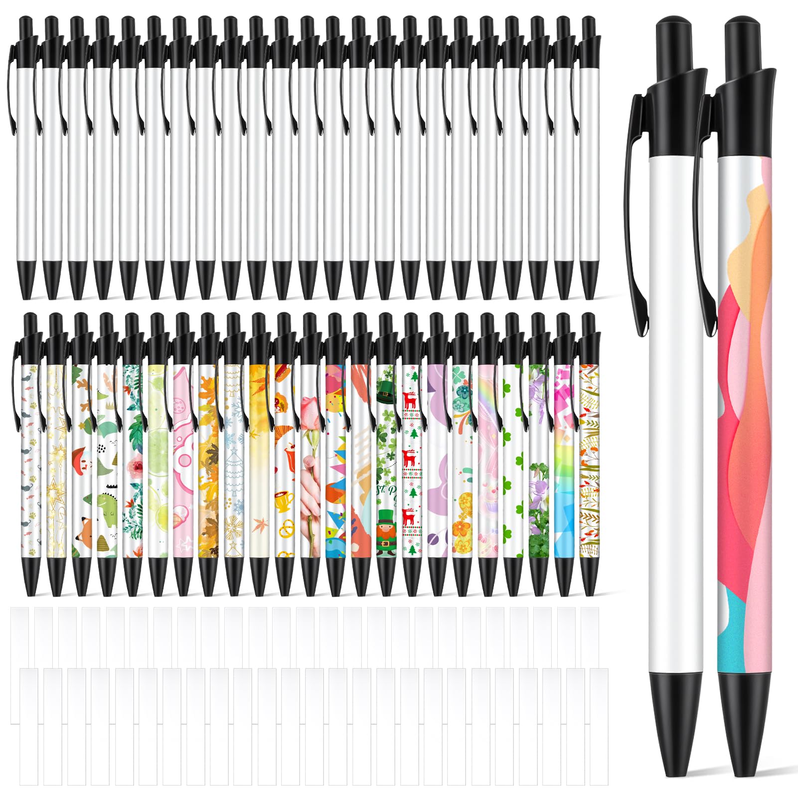 Guiqulai 48 PCS Sublimation Pens Blank Bulk, Heat Transfer, Aluminum