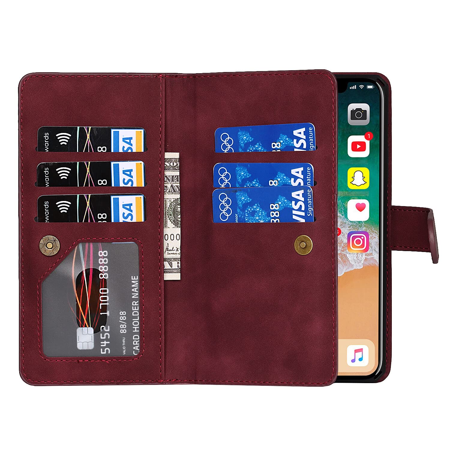 iPhone XSmax ケース 手帳型 分離式 両用 2way 取り外し自由 Amazon.co.jp: Eastwave アイフォン for iPhone XS Max ケース