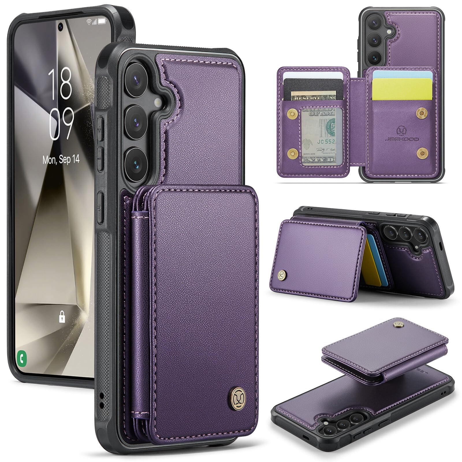 Cuir de qualité supérieure étui Samsung Galaxy S25 Plus violet - 8