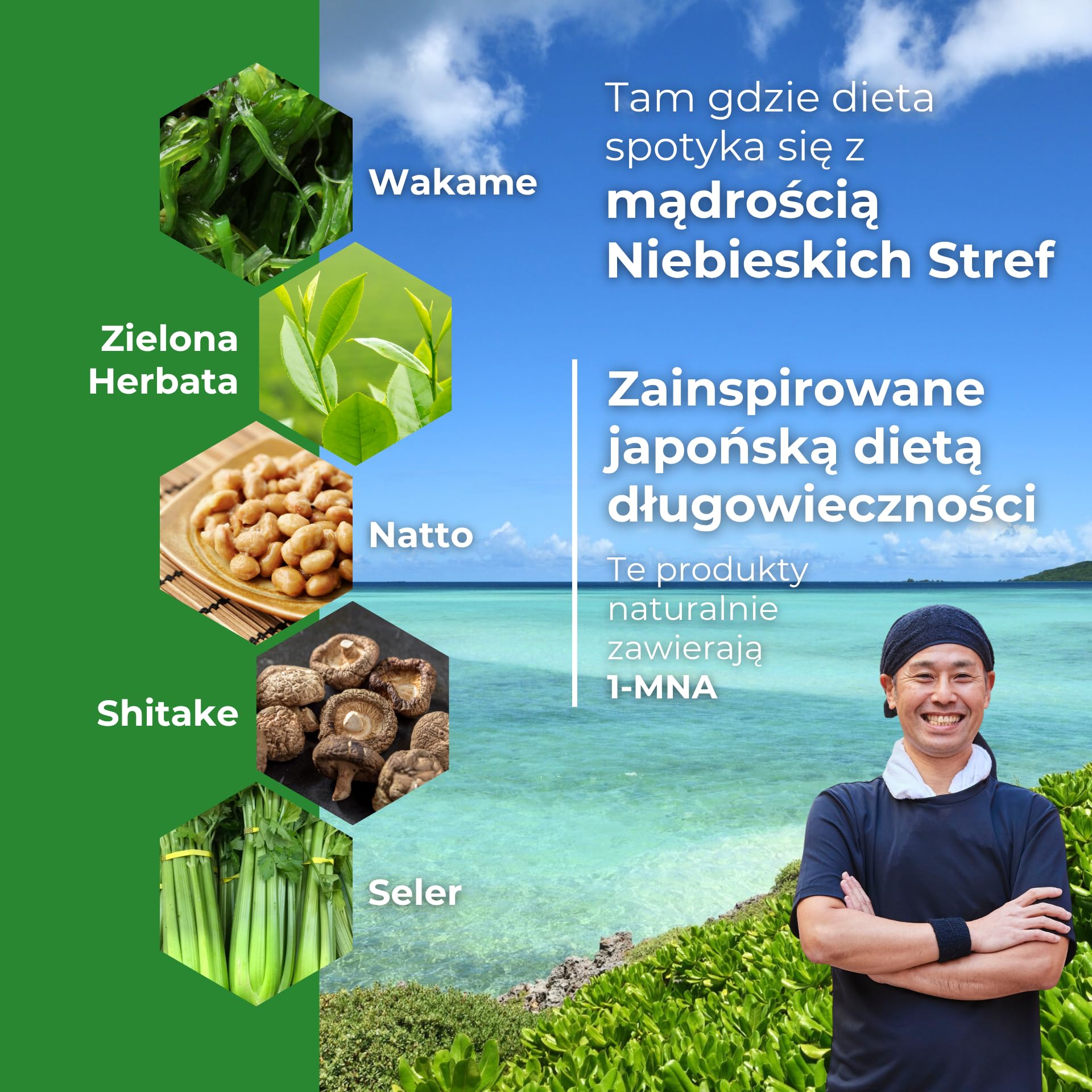 Vegan Complex 1-MNA, Anti Aging, Suplement Optymalizujący NAD+ z Witaminami i Minerałami dla Kobiet i Mężczyzn, D3, K2, B2, B6, B12, Kwas Foliowy, Cynk, Żelazo, Jod, Selen, 30 Kapsułek