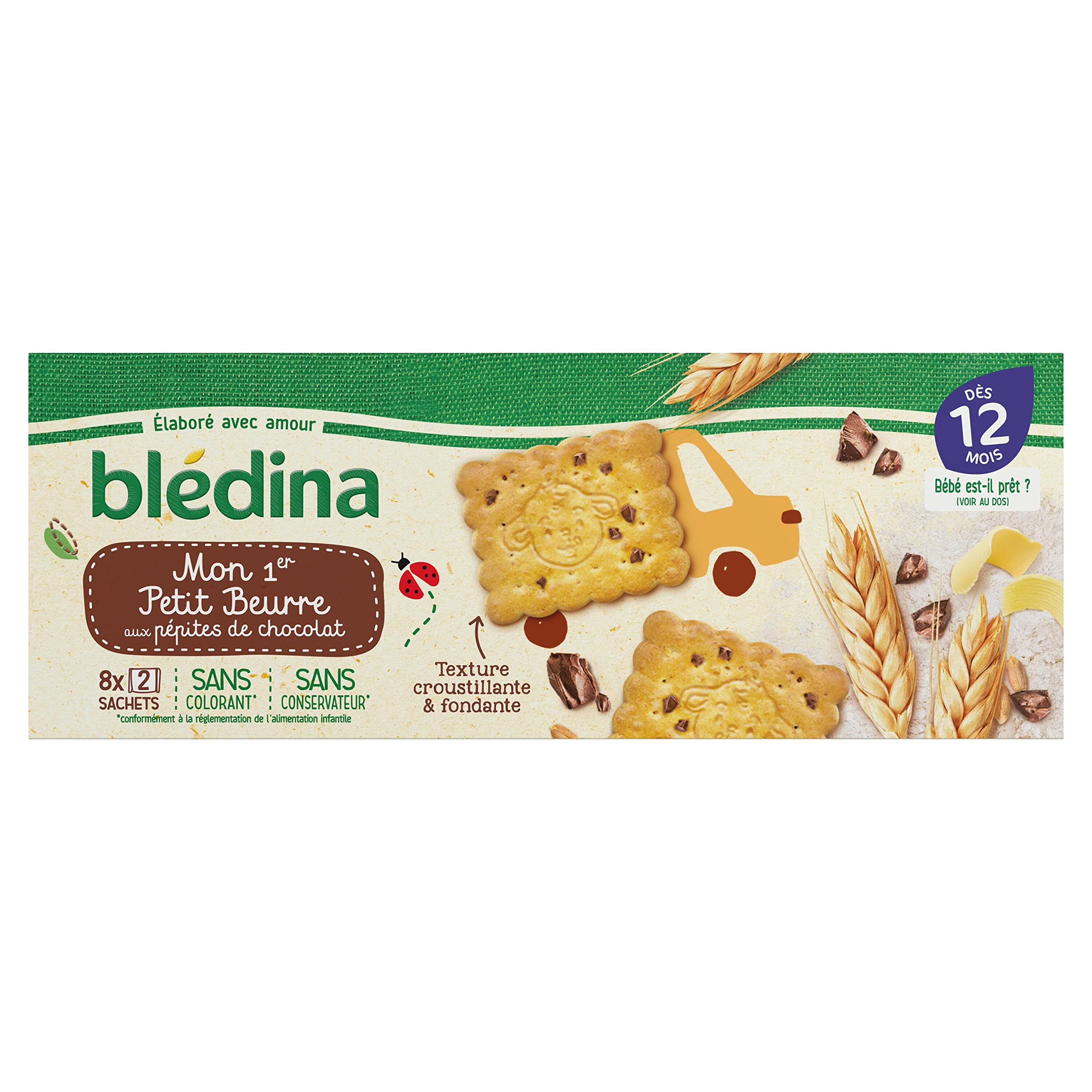Blédina Mon 1er Petit Beurre aux Pépites de chocolat lot de 12