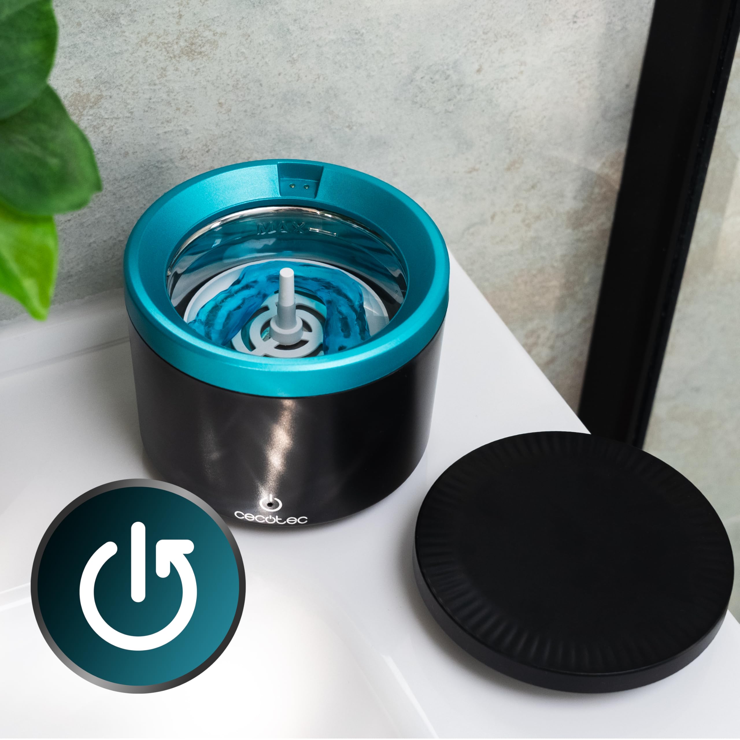 Cecotec Limpiador Ultrasonido Dental para Férulas y Dentaduras ToothCare Elite Clean. Limpieza con Vibraciones Ultrasónicas, Cesta Inserción/Extracción, Luces UV, Resultados en 5min, Tanque 200ml