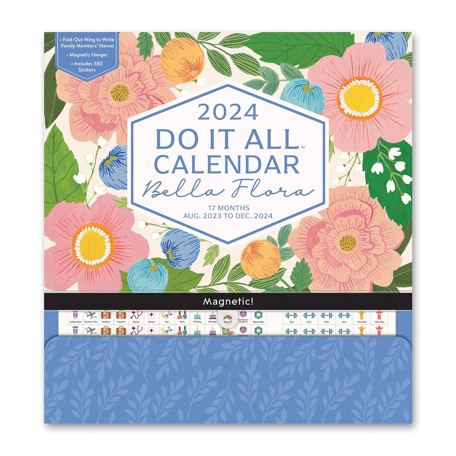 Orange Circle Studio, Bella Flora Do It All 2024 Wall Calendar