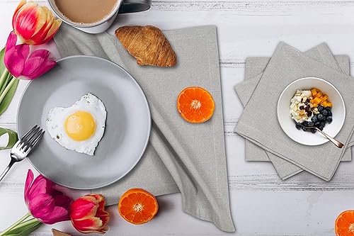 Miniatura 3 de Hausattire Servilletas reutilizables lavables 100% algodón de 18 x 18 pulgadas, servilletas de mesa para Acción de Gracias, Navidad, otoño,