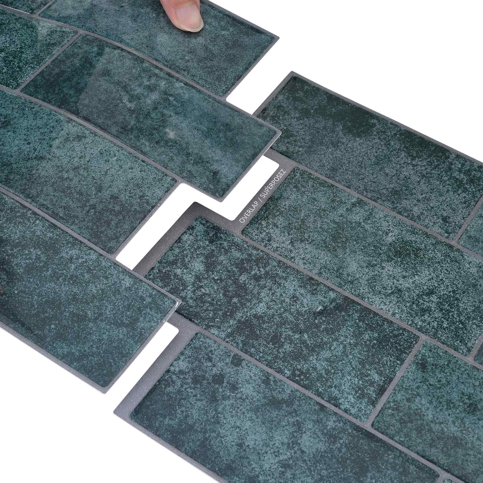 Płytki ścienne samoprzylepne 50 szt. 29 x 21 cm poliuretan i PET