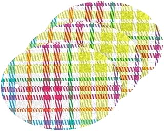 Rainbow Plaid Tartan Sponge Dish Sponge 3 Pcs Kitchen Sponge Handy Sponges Cellulose Sponges for Cleaning Kitchen and Household