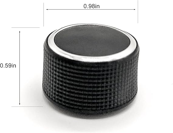 Kerman 2 PC Rear Radio Audio Volume Control Knob Dial Tuner fit for 07-13 Chevy Tahoe Chevrolet Silverado GMC Acadia Sierra Denali Yukon GM 22912547 Radio Repair Kit Replacement Button by Kallia