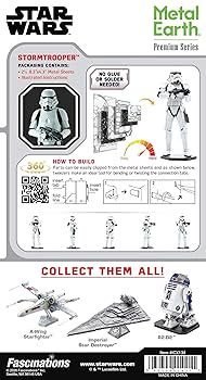 STARWARS  3Dメタルモデルキット SET of 12 Fascinations Metal Earth Star Wars 3D Laser Cut
