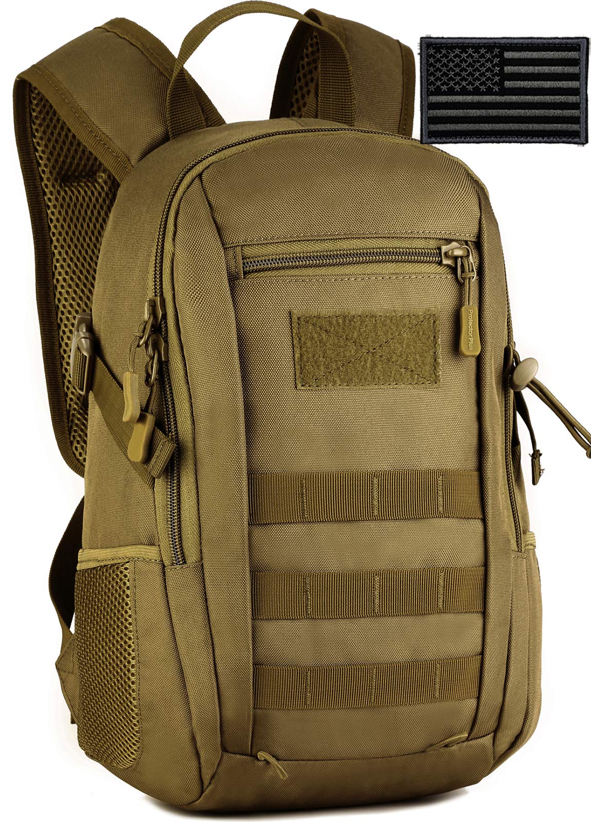 Protector PlusProtector Plus Small Tactical Backpack Military Daypack Army Assault Pack (Patch Included)