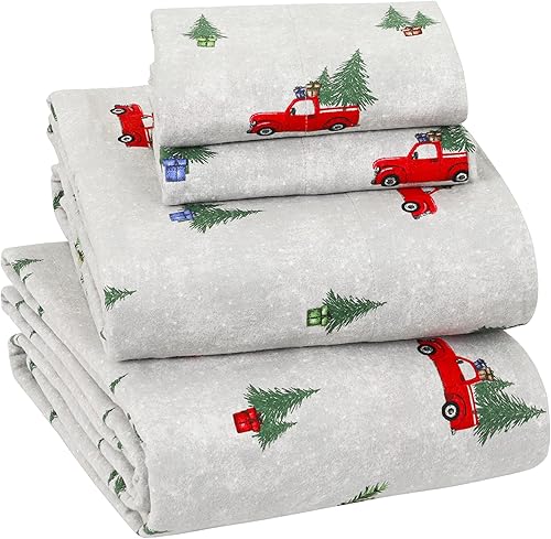 Miniatura 1 de Sleepdown - Juego de sábanas de franela 100% algodón cepillado doble, pesadas y supersuaves, sábana bajera con bolsillo de 16 pulgadas de