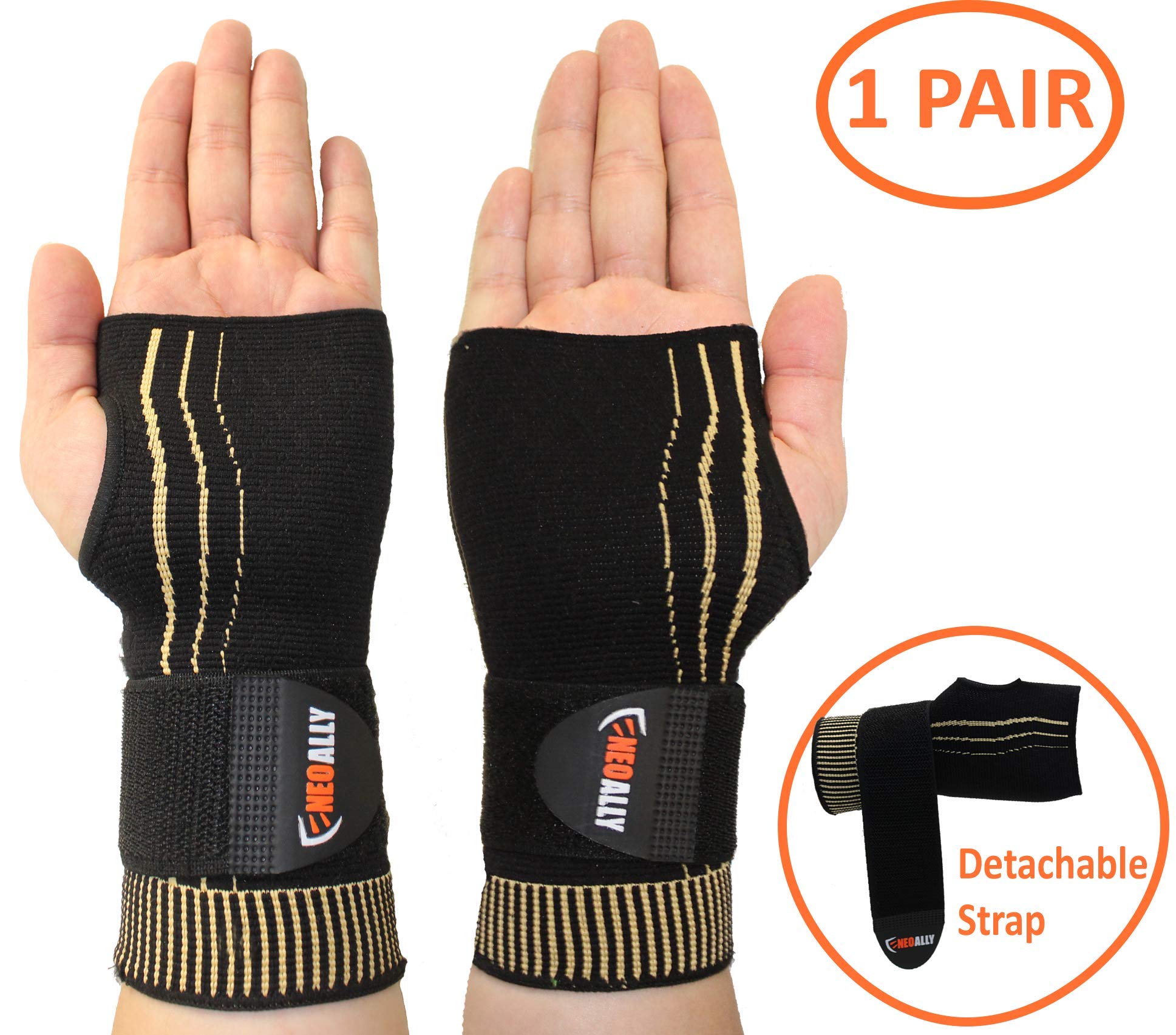 Buy NeoAlly Copper Compression Wrist Sleeve for Carpal Tunnel Gloves