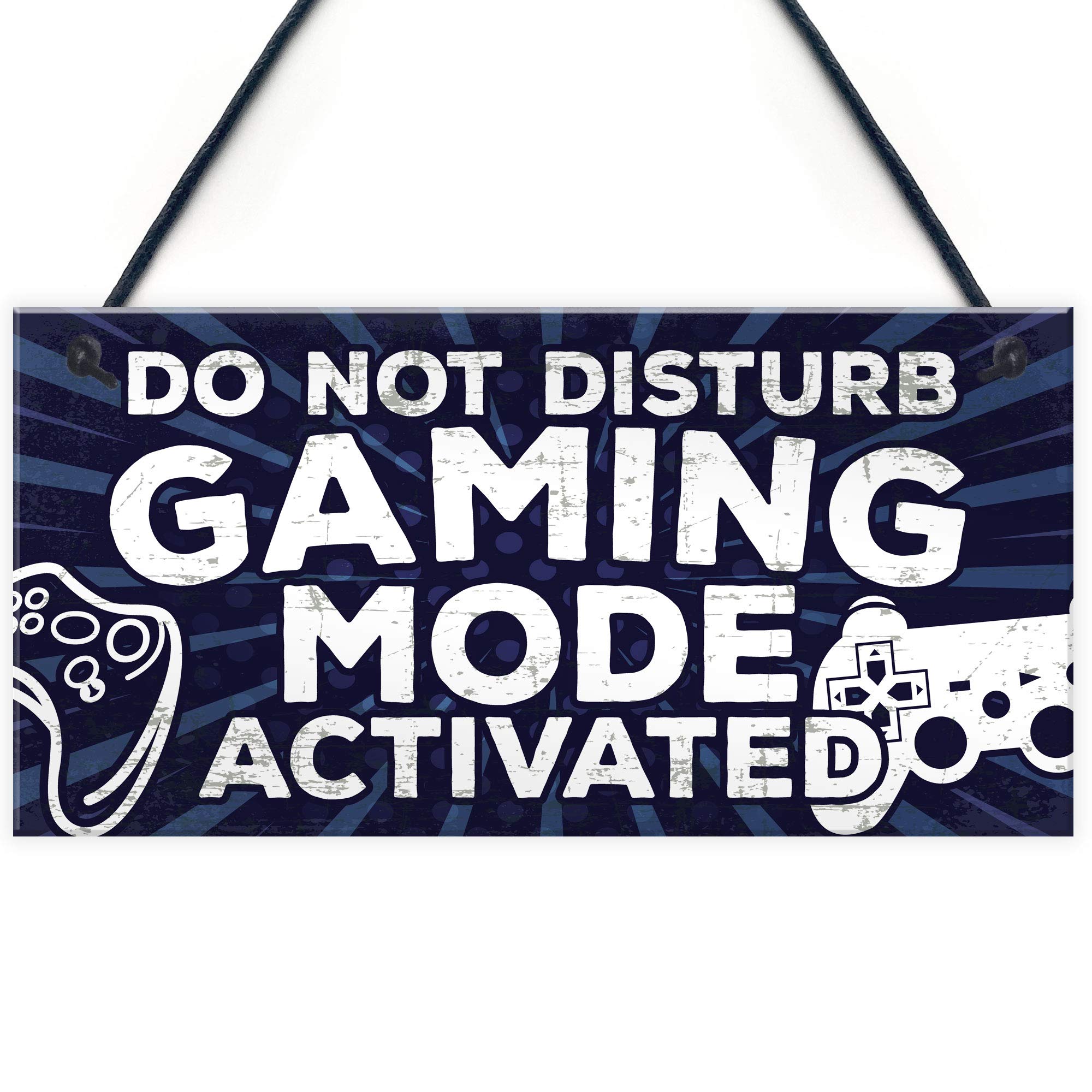 Red Ocean Novelty Gaming Do Not Disturb Bedroom Door Sign Birthday Christmas Gamer Gift For Brother Son Dad Him