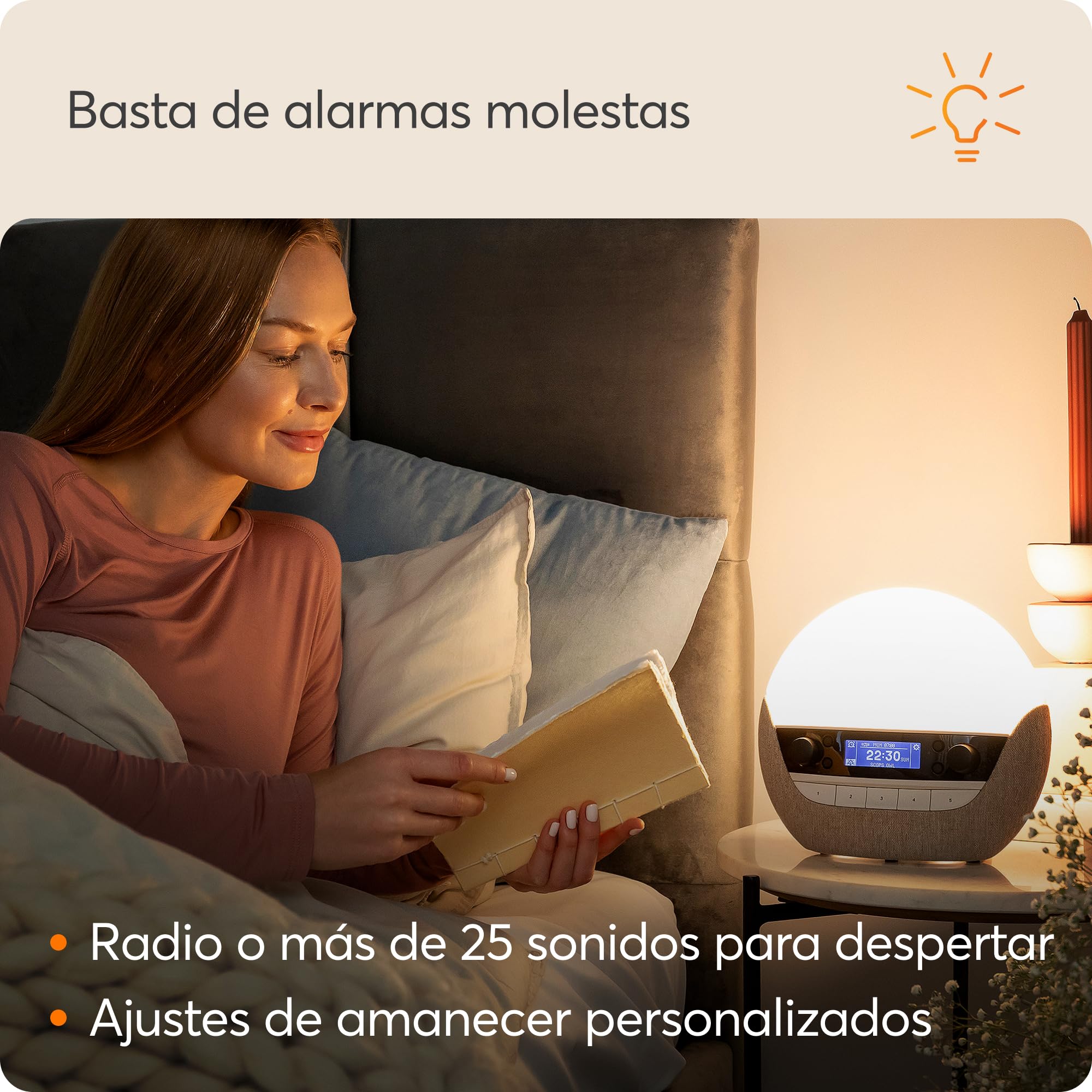 Lumie Bodyclock Luxe 700FM Despertador de Luz Radio FM