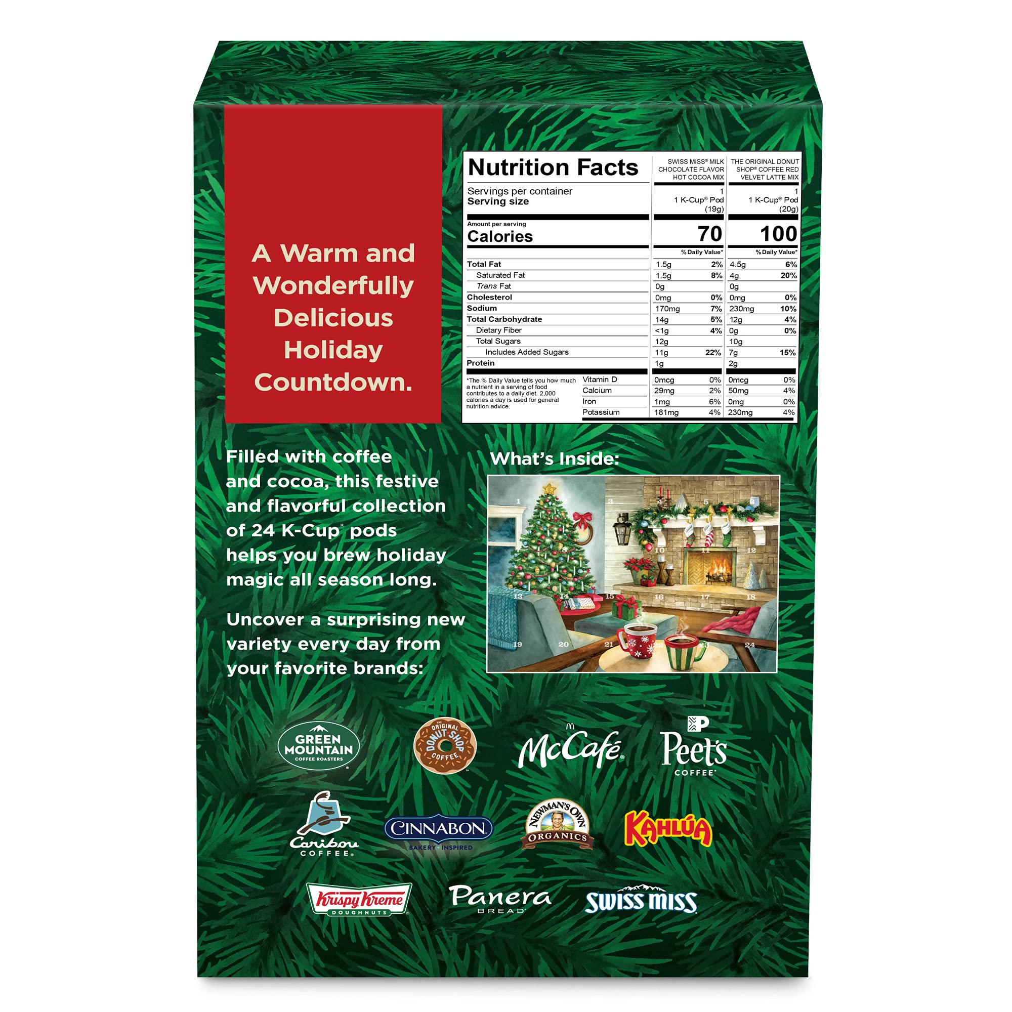Amazon.com: Keurig Advent Calendar Variety Pack, Single Serve K-Cup Pods,  24 Count : Grocery & Gourmet Food