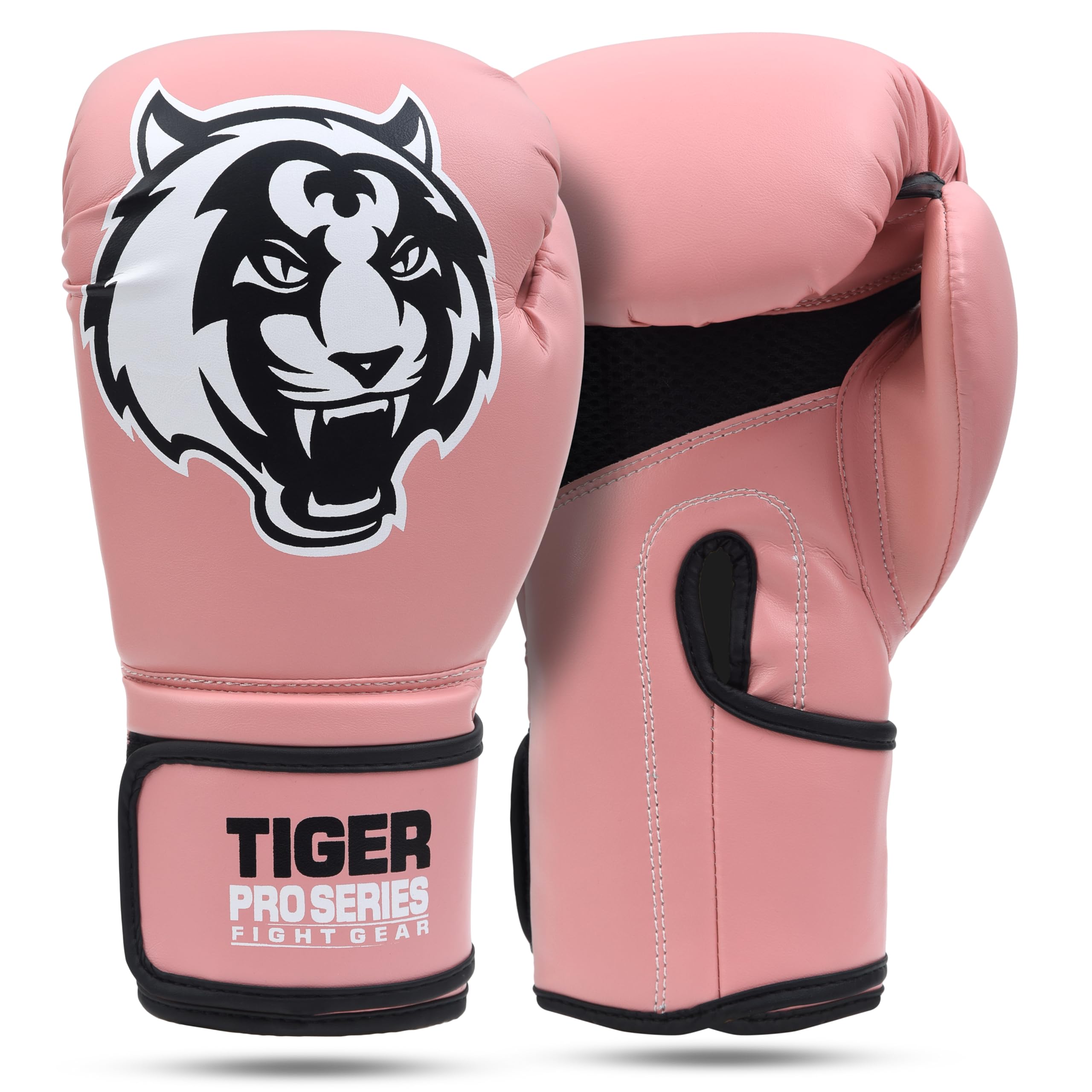 Tiger Pro Boxing Gloves - Unisex - Adult - 10oz, 12oz, 14oz, 16oz