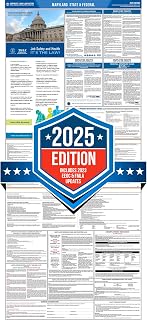 Wall Art Impact 2025 Maryland State & Federal Labor Law Poster - [Space-Saving All-in-One Design. Laminated-English]