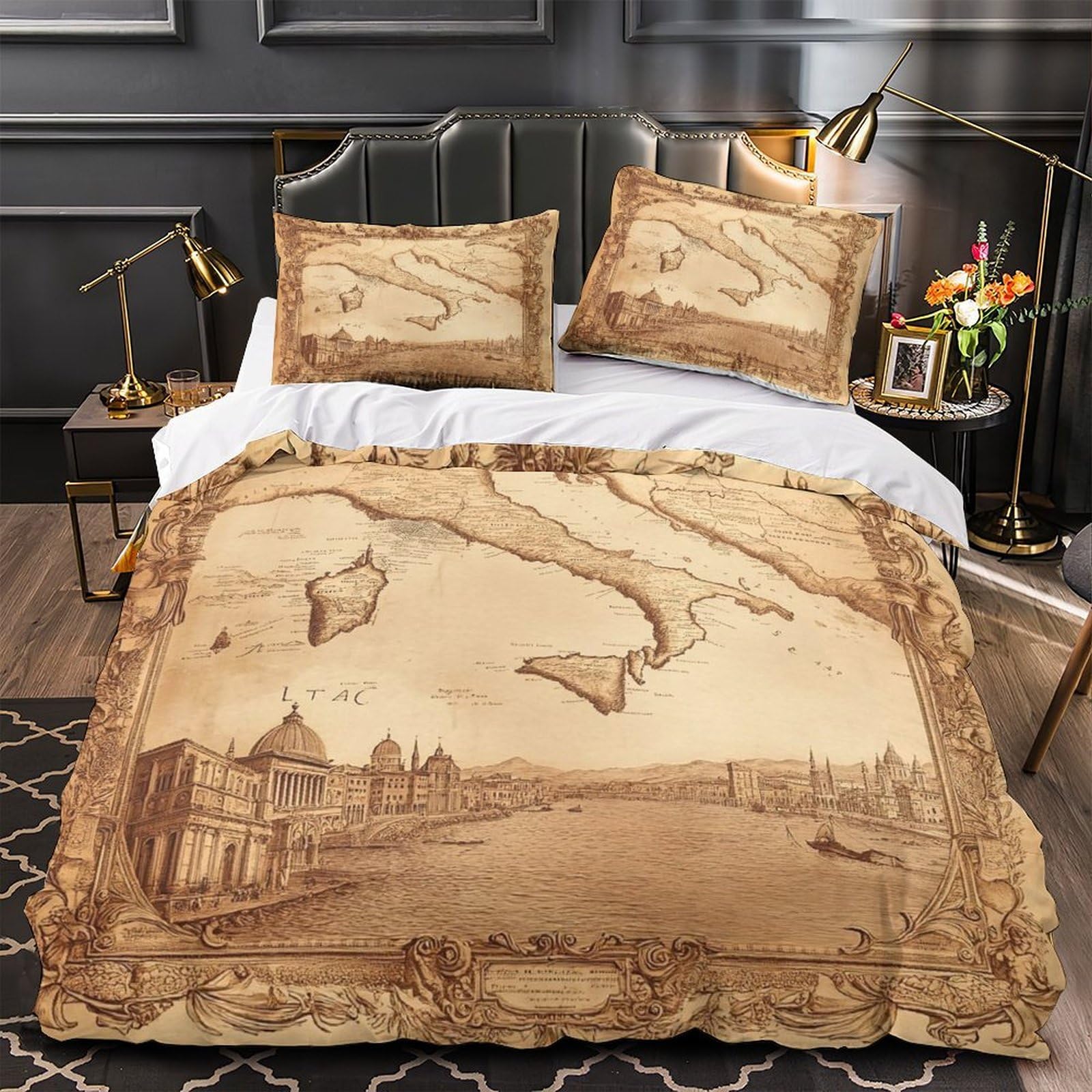 Parure de lit chaton mignon housse de couette double 200x200cm
