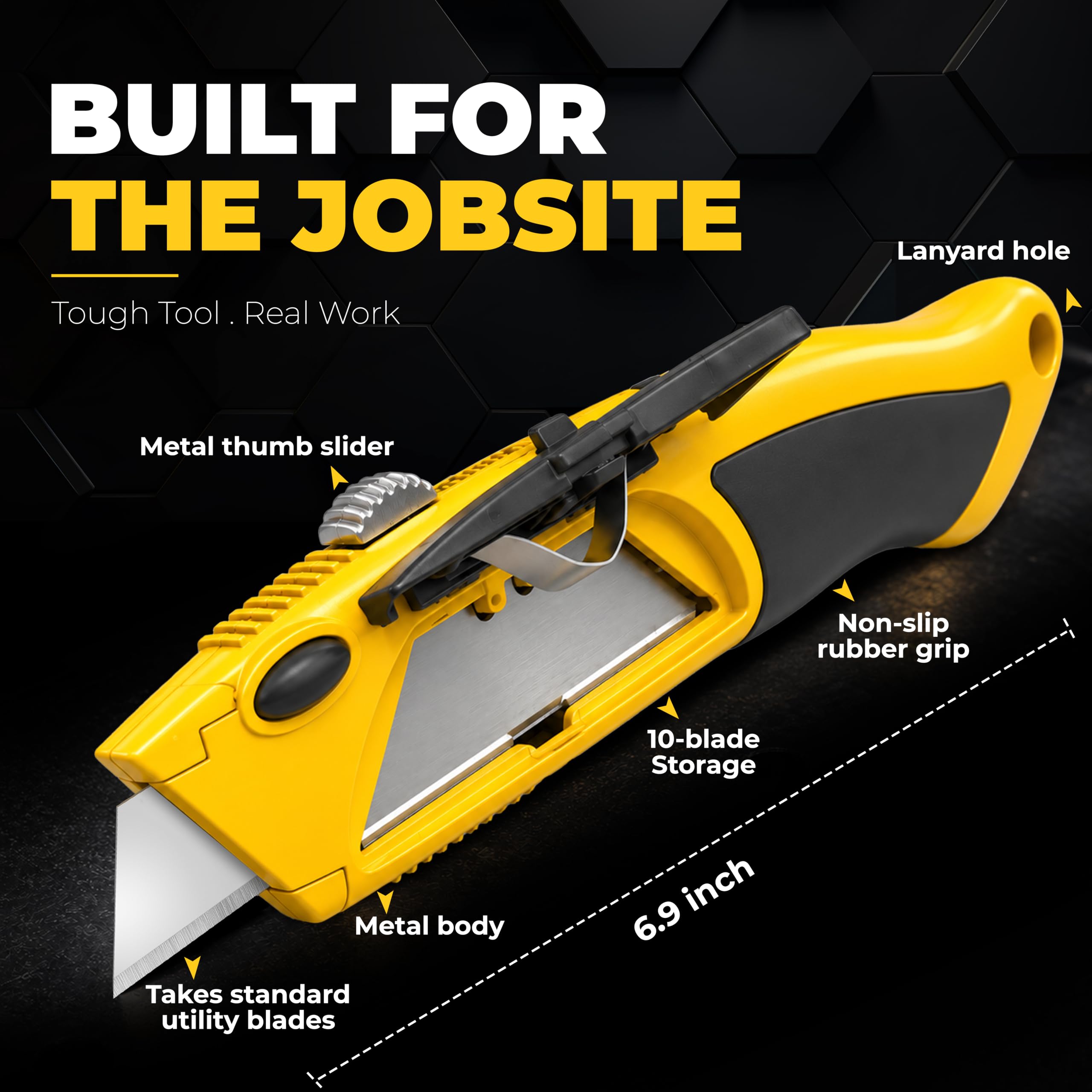 Auto Reload Utility Knife - 10 Blades Included -5