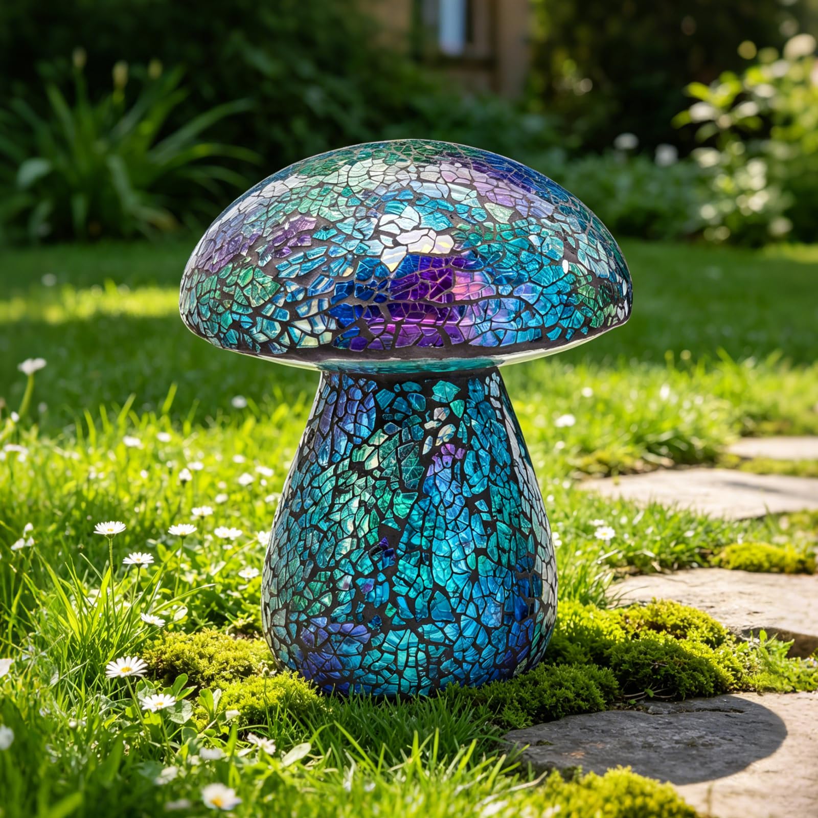 Amazon.com: Bshine Mushroom Garden Statue Decoration, Mosaic