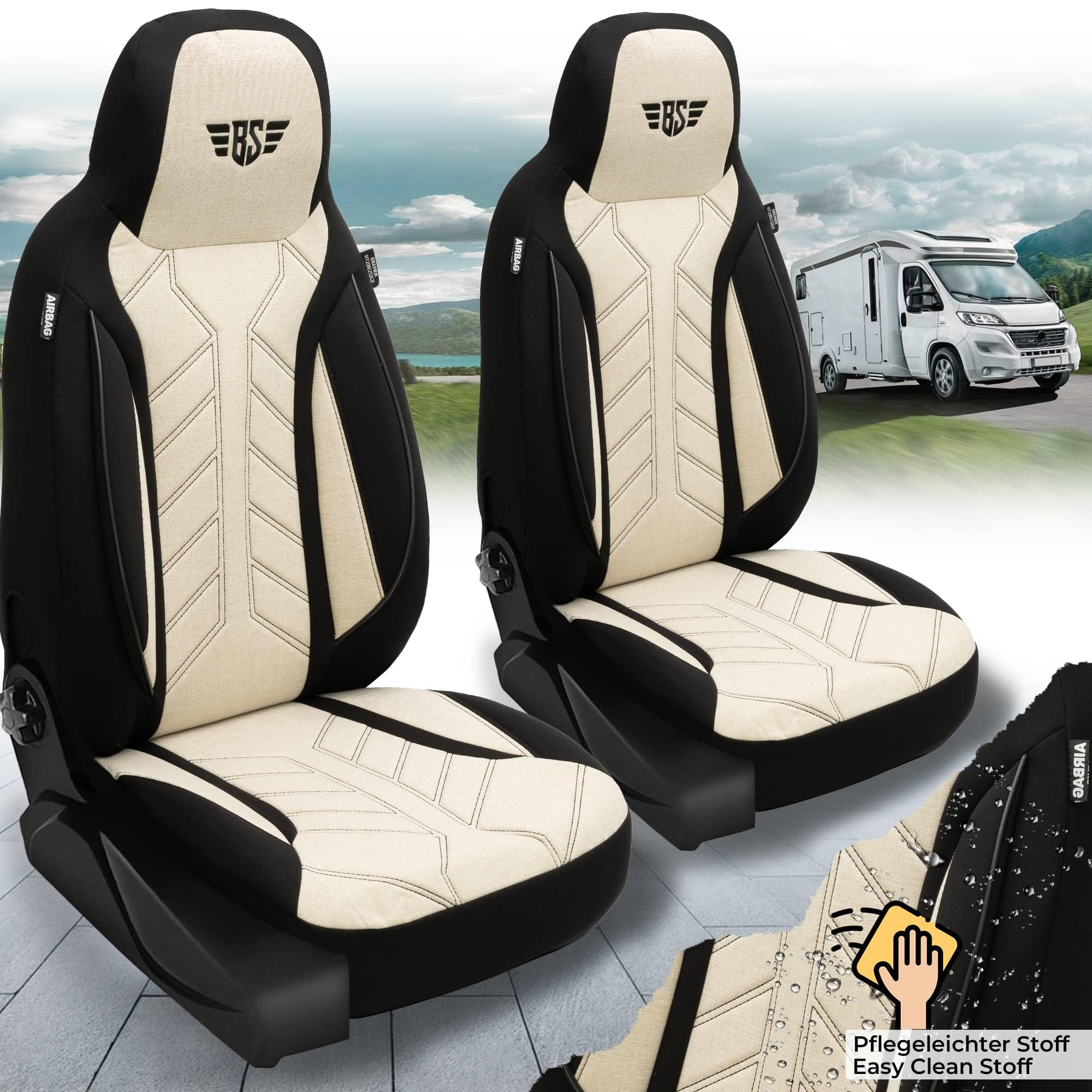 BREMER SITZBEZÜGE Housses de Protection pour Camping-Car pour Ford Nugget Transit Custom PLKT207