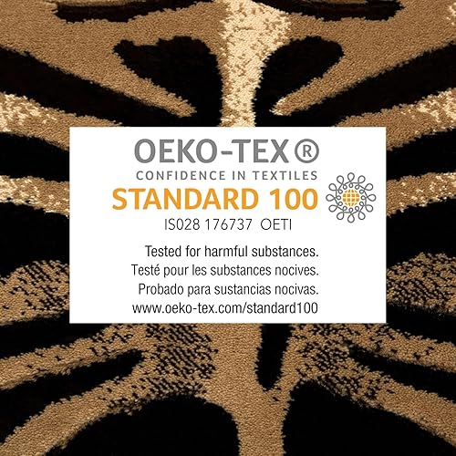 Vista 8 de Tapete, Home dynamix, colección Tribeca, extra largo personalizable, Polipropileno, negro, marfil, (Black-ivory)