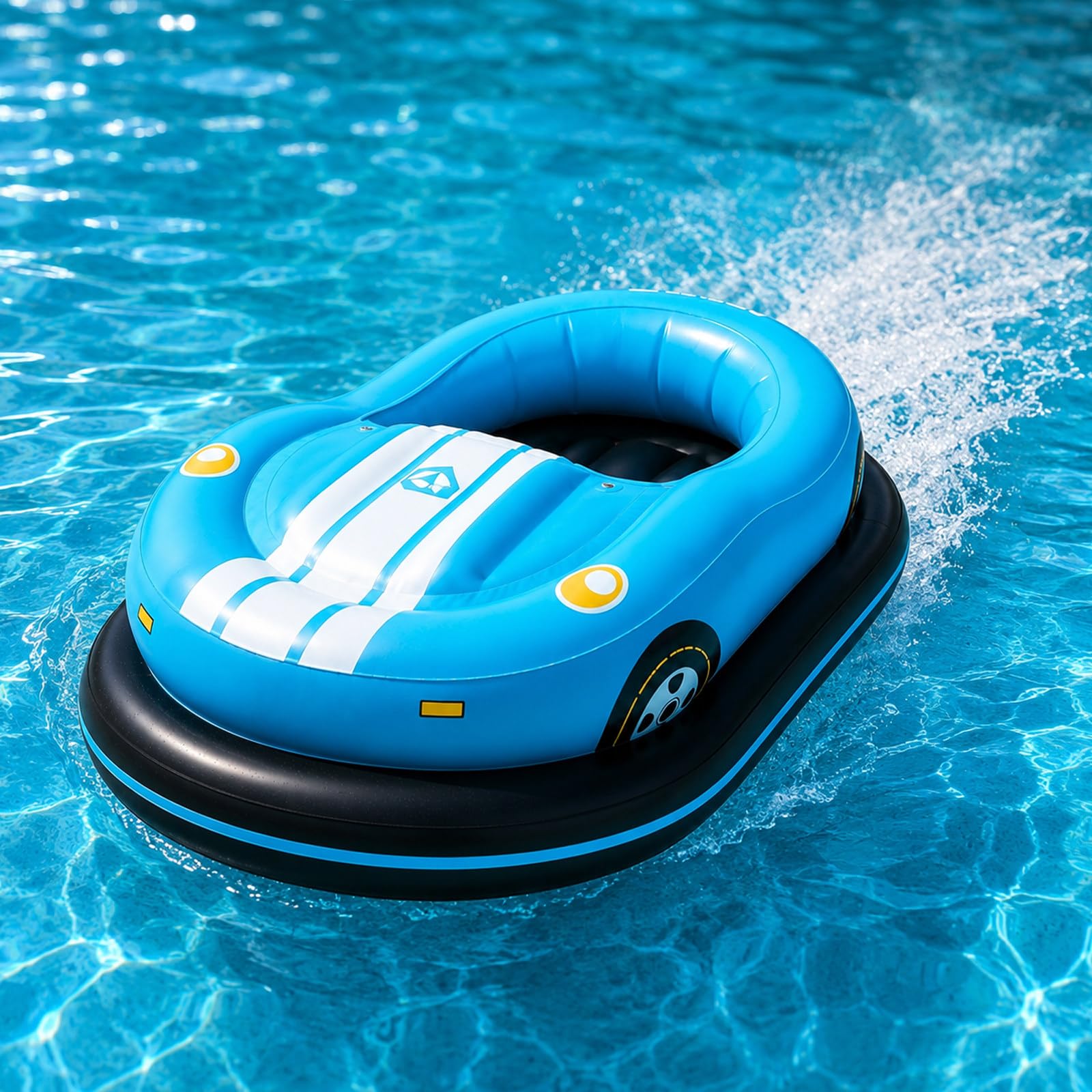 moupeaktain Motorized Pool Float for Adults, 360° Electric Bumper Boat