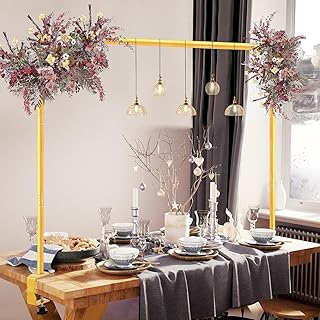 Over The Table Rod Stand with Clamps Adjustable 31-110 in Length 31-64 in Height