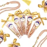 Yinkin 12 Sets Muslim Prayer Beads Islamic Eid Party Gifts with Stickers Bows Gift Box Muslims Festival Rosary Religious Jewelry Favors for Ramadan Hajj Tasbih Ayatul Kursi Umrah Wedding Baby Shower