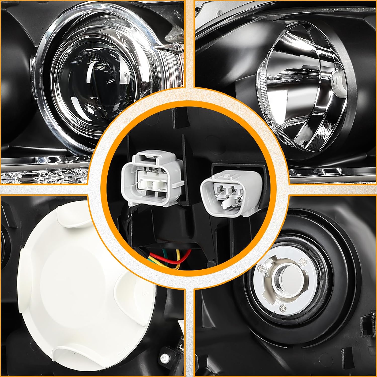 ASAPE Headlight Assembly -2013-2015 for Lexus RX350 Headlights Assembly for Lexus RX350 2013 2014 2015 RX450h Sport Utility 4-Door 2015 Headlamp Replace Driver Side Black Housing 81150-0E150
