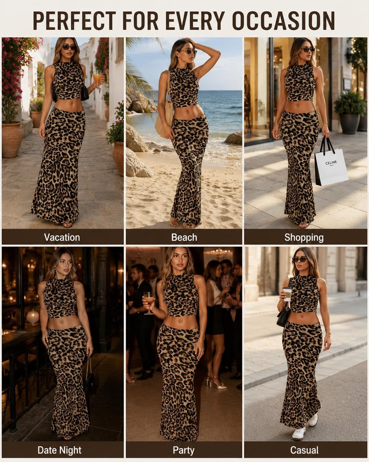 Skirt Sets Women 2 Piece Outfits - Sexy Two Pc Sleeveless Tank Crop Top Fold Over Maxi Long Skirts