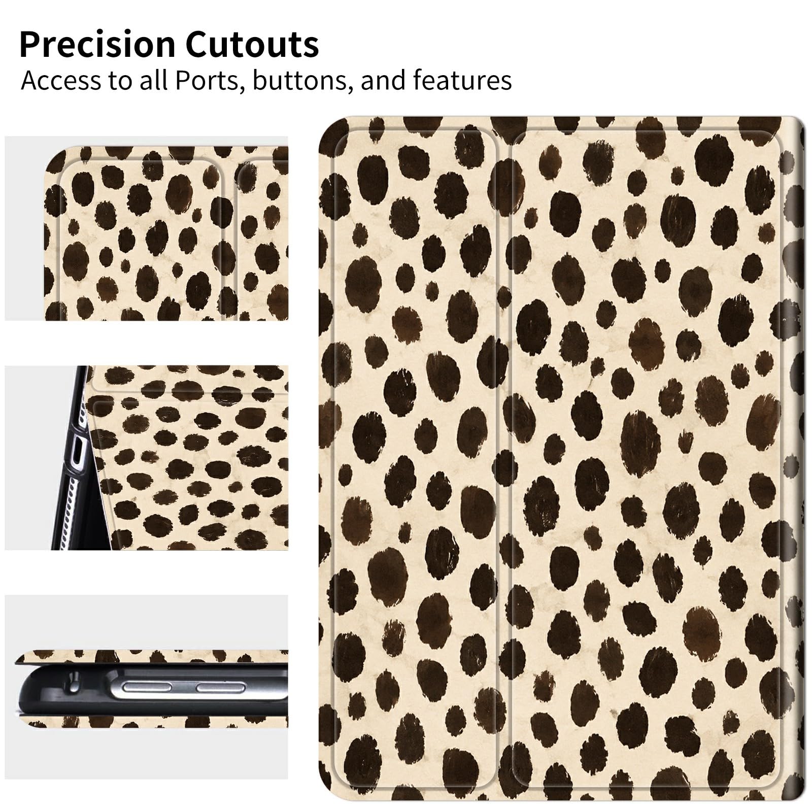 Funda para Kindle Paperwhite de 15.2 cm de 10ª generación 2019, modelo n.º J9G29R, estampado de leopardo