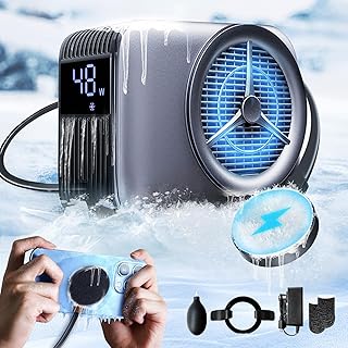 VALUEAGLE Magnetic Phone Cooler, ipad Cooler for Gaming,Live Streaming, Freeze in 15s, noiseless Cooling,for Phone/Tablet/iPad (Support Wireless Charging)