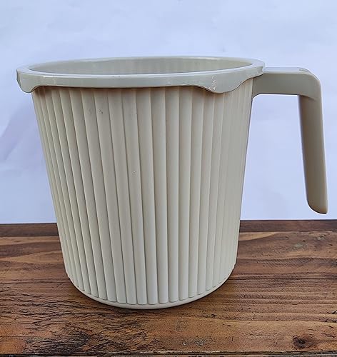 Miniatura 4 de ATCUSA Homely Bathing Dabba - Taza de baño de 1,5 litros, diseño acanalado, sin BPA, varios colores