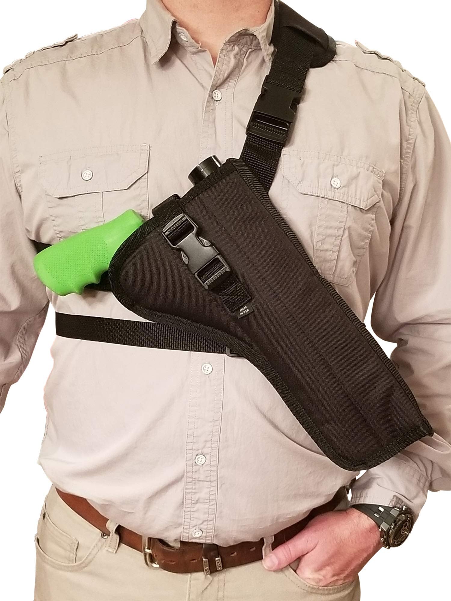 Chest Gun Holster | Fits Smith & Wesson 460, 500 X Frame Revolvers with Larger Scope in 6.5" - 14" Barrel Lengths
