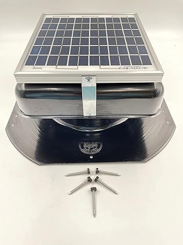 Miniatura 2 de Solar Mega RoofBlaster 2.0 con ventilación negra  Ventilación solar del ático  Ventilación solar de techo  Ventilador solar para el ático  Diseño