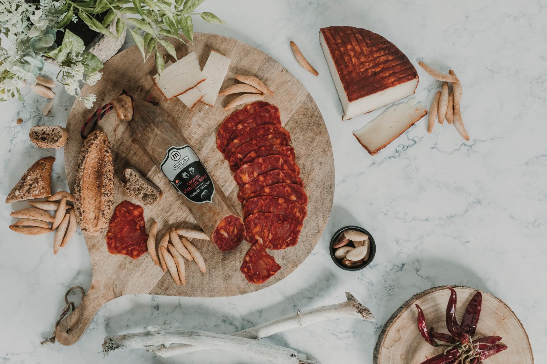 Ibéricos Montesano | Pack Embutidos | Chorizo de Bellota 100% Ibérico + Salchichón de Bellota 100% Ibérico + Lomo de Bellota Ibérico 50% Raza Ibérica | Alimentación Natural | Surtido Ibérico Gourmet
