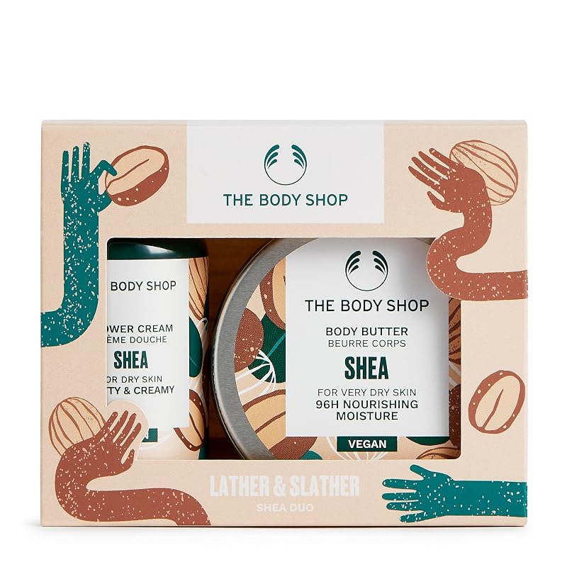 The Body Shop Conjunto Shea com Creme de Banho e Manteiga Corporal, 2 peças