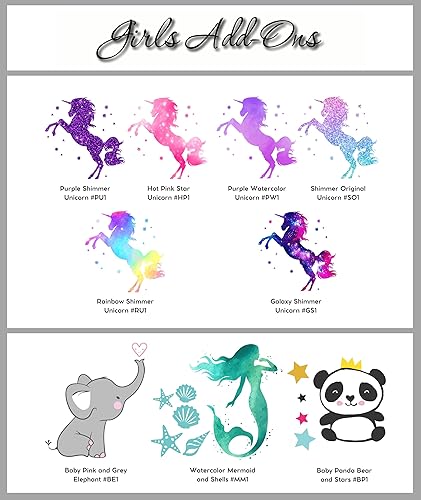 Miniatura 4 de Calcomanía de pared con nombre personalizado de elefante para niñas, calcomanías de pared de elefante, calcomanías de pared para niñas, calcomanías