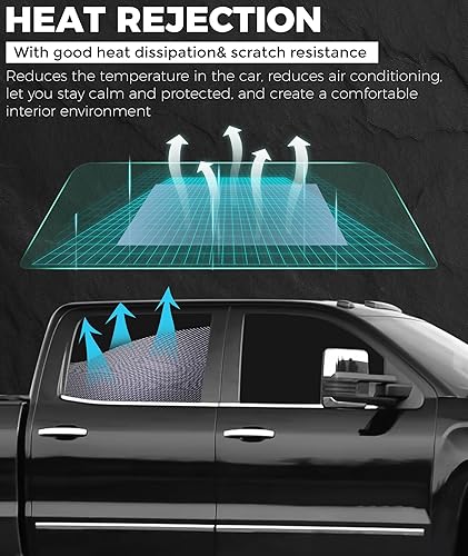 Miniatura 3 de RP Remarkable Power, Película tintada para ventana de automóvil 5% VLT, 36 pulgadas x 15 pies, UVR 99% bloqueo de calor y UV y resistente a los