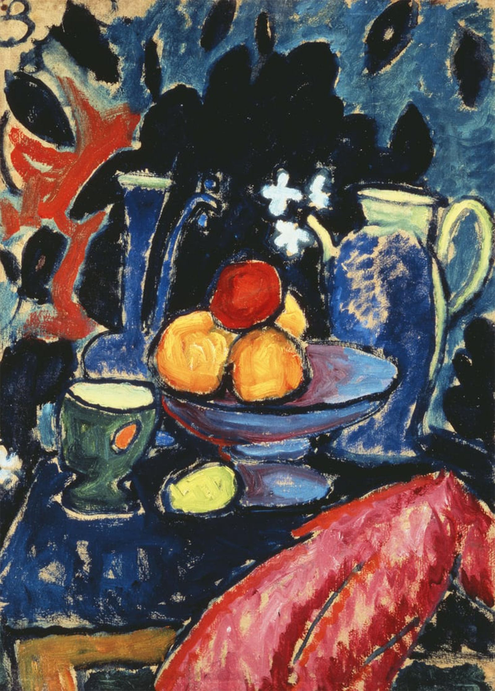 ARTXLXXBN Famous Painting Canvas Artwork Graffiti Print Still Life with Jug Still Life with a Jug by Alexej Von Jawlensky Portrait Canvas Image for Home Decor 60x90cm