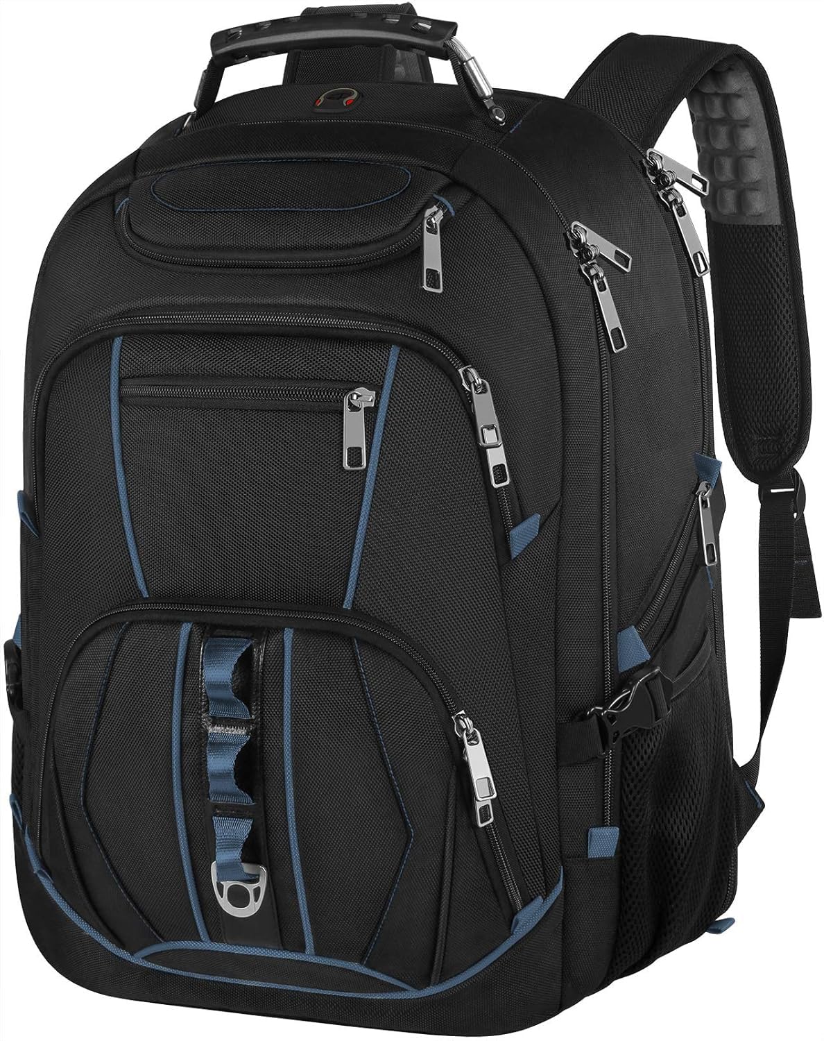 Extra Large Backpack for Men, 18.4 inch Gaming Laptop Backpacks with USB Charging Port, Big Capacity TSA Friendly RFID Anti Theft Pocket College School Heavy Duty Computer Bookbag for Men,Blue